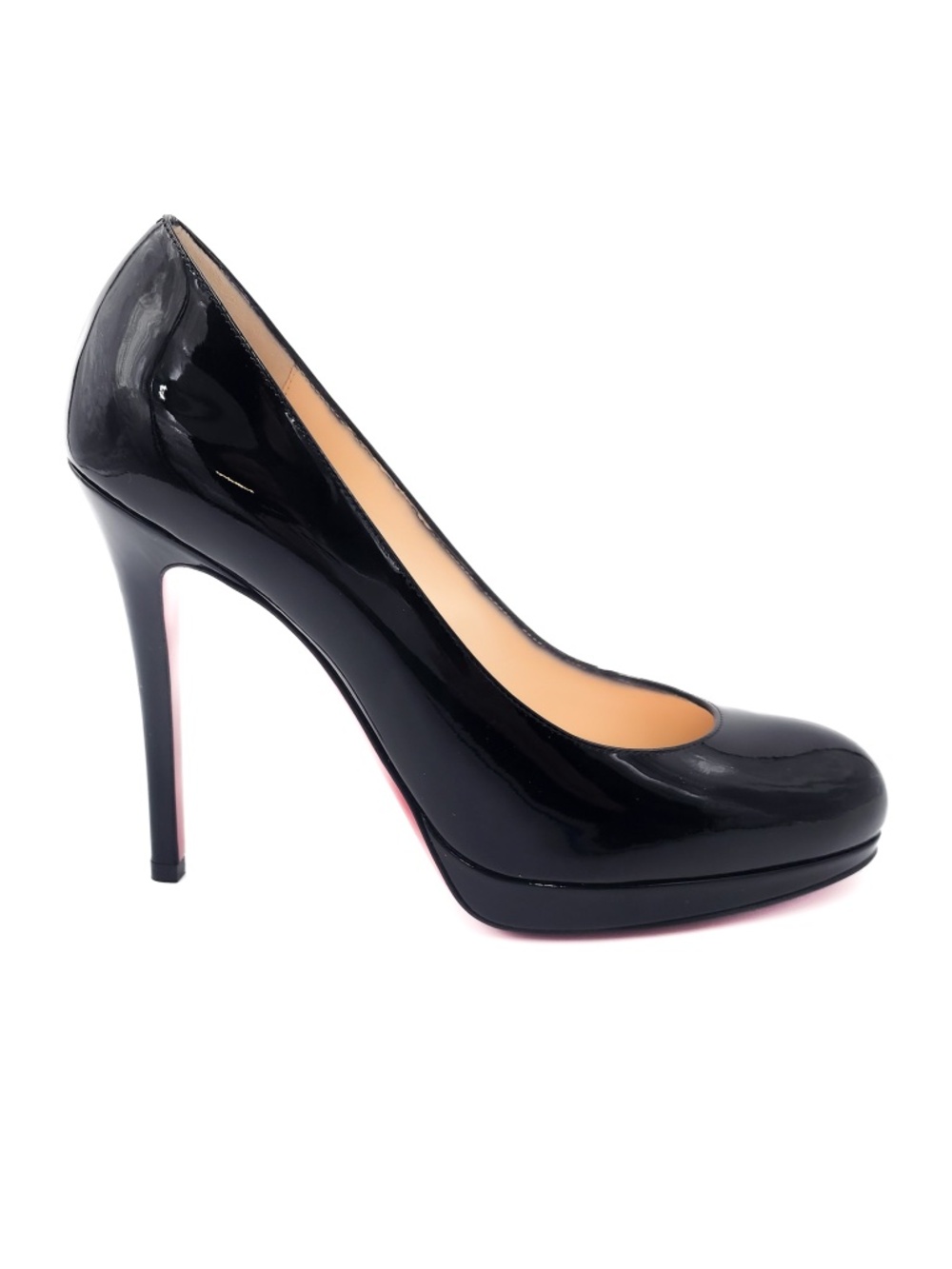 Christian Louboutin New Simple Pump 120 Black Patent Leather Heels EU 36